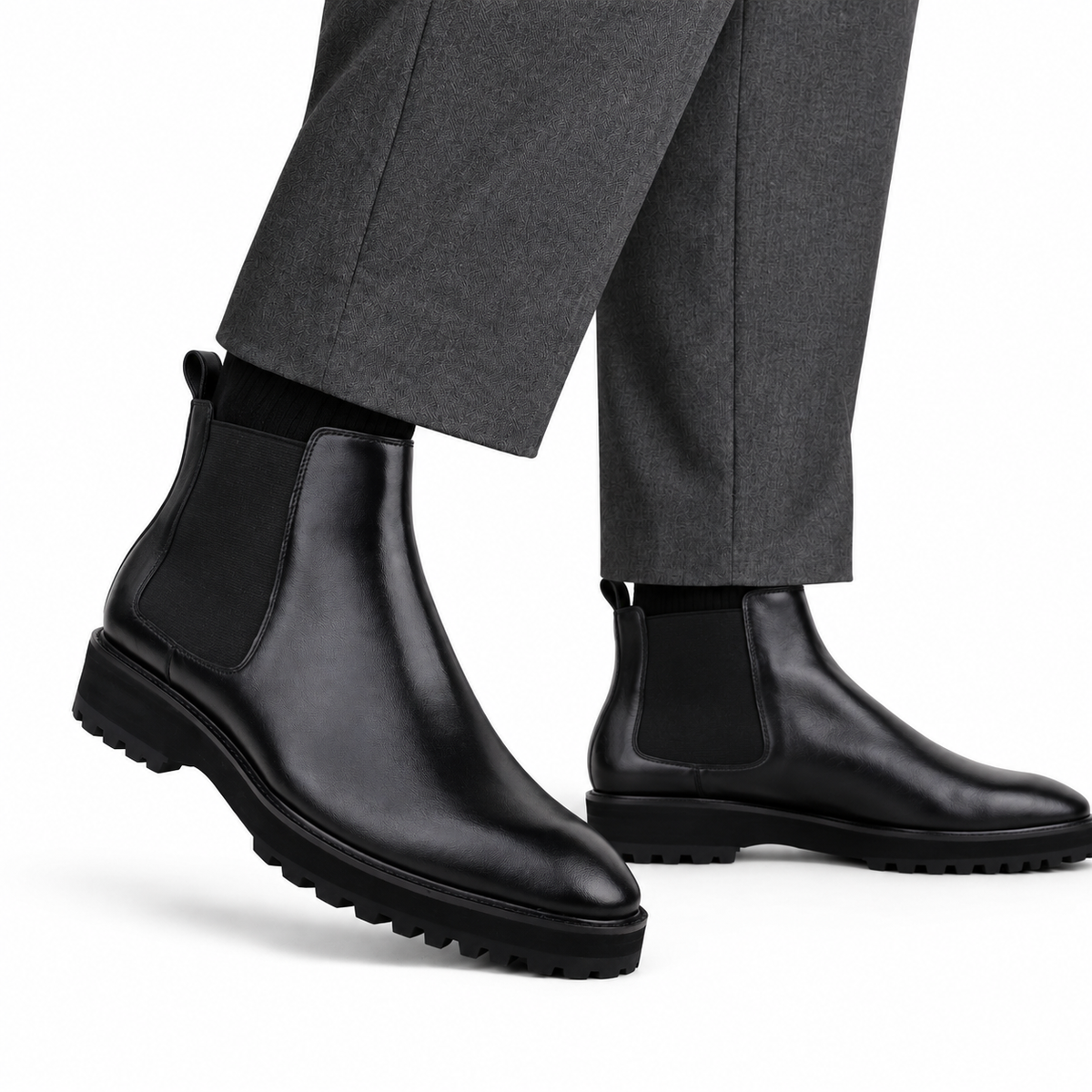 Casey - Men's Black Calf Leather Chelsea Boot