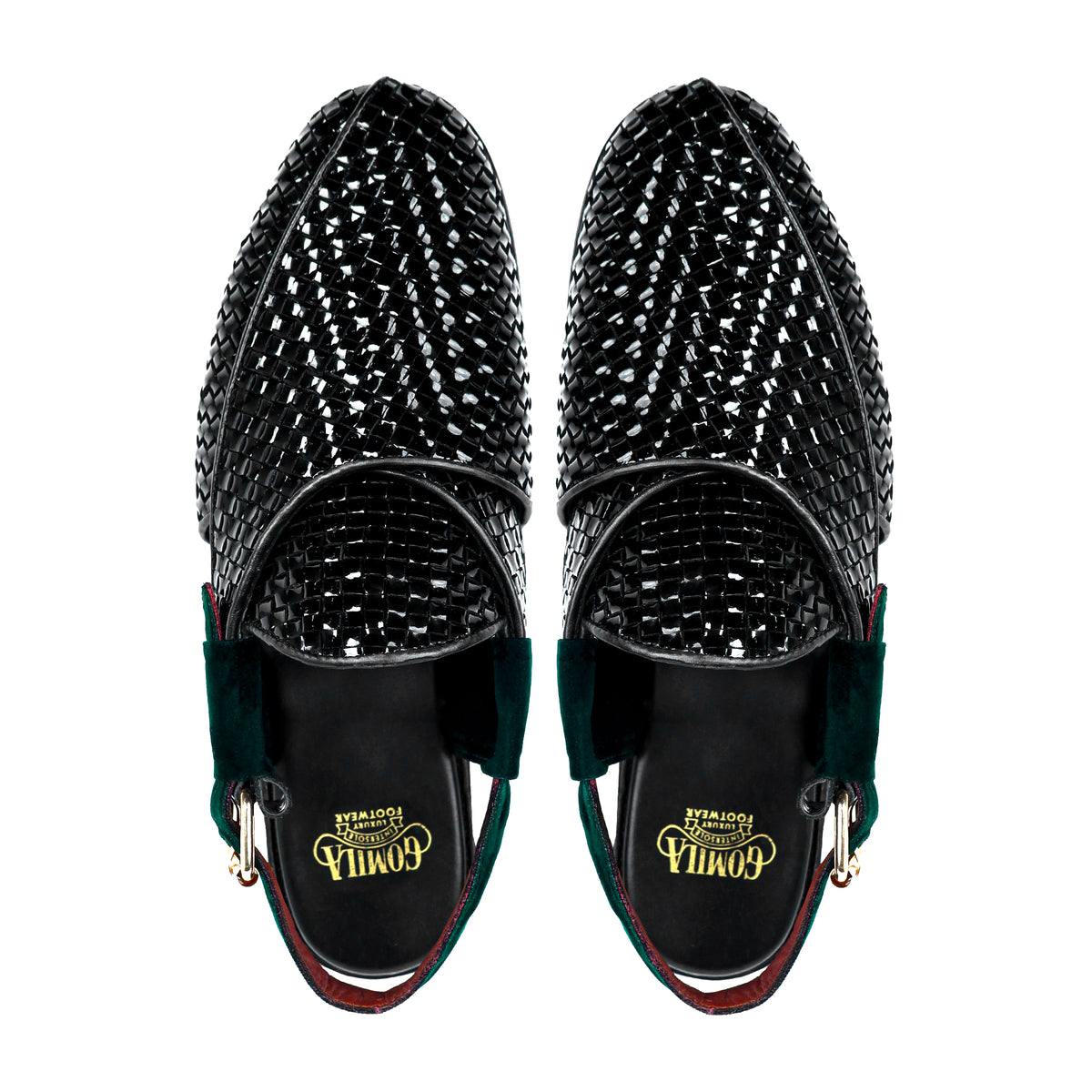 Alder - Men's Black Patent Leather Sandal