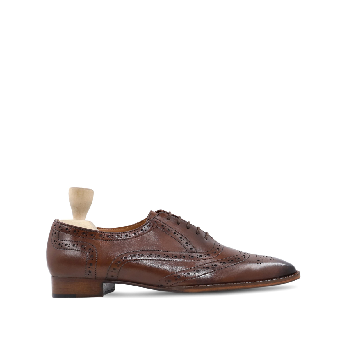 Attilio - Men's Burnished Brown Patina Calf Leather Oxford Shoe