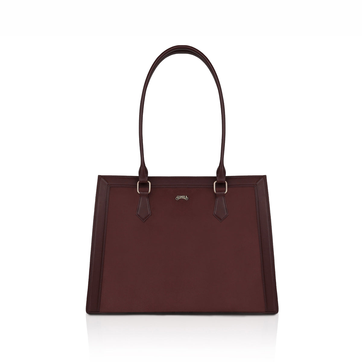 Amelia - Oxblood Suede Leather & Leather Hand Bag