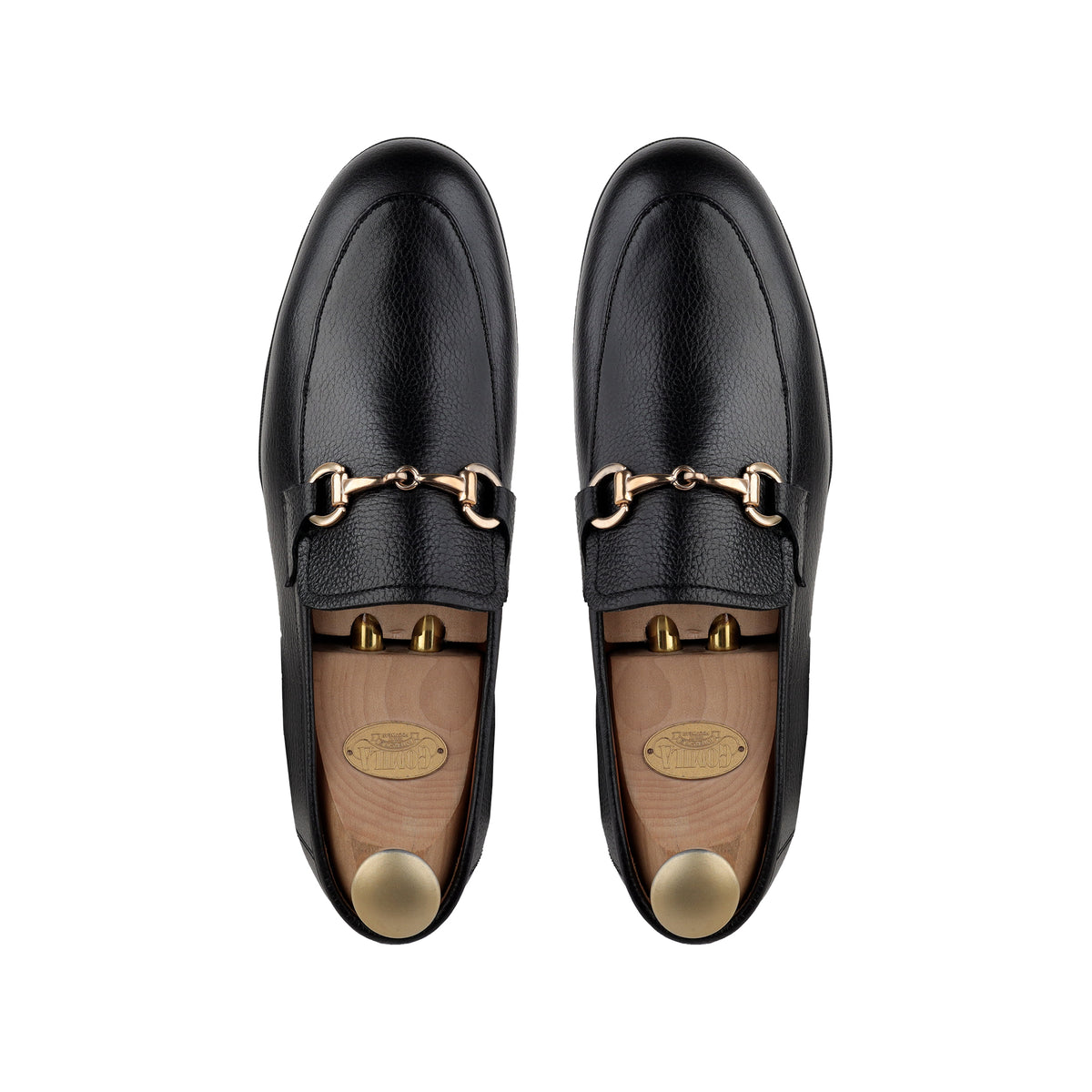Bennett - Men's Black Pebble Grain Leather Loafer