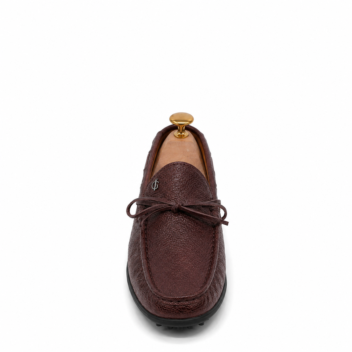Solex - Men's Oxblood Pebble Grain Leather Driver Shoe