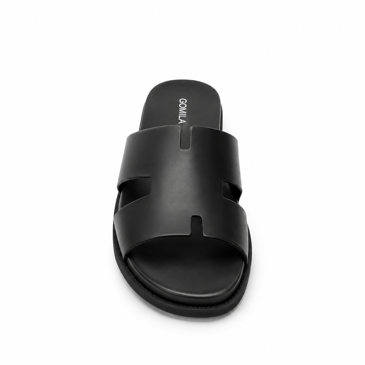 Fable - Men's Black Calf Leather Slipper