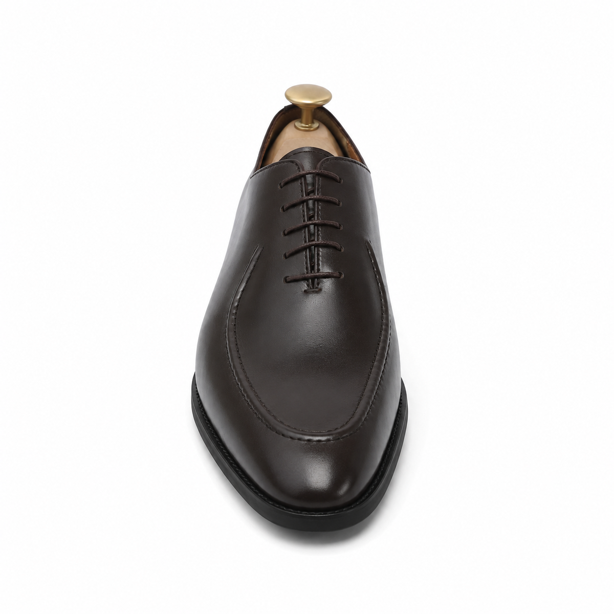 Corded - Men's Dark Brown Calf Leather Wholecut Shoe