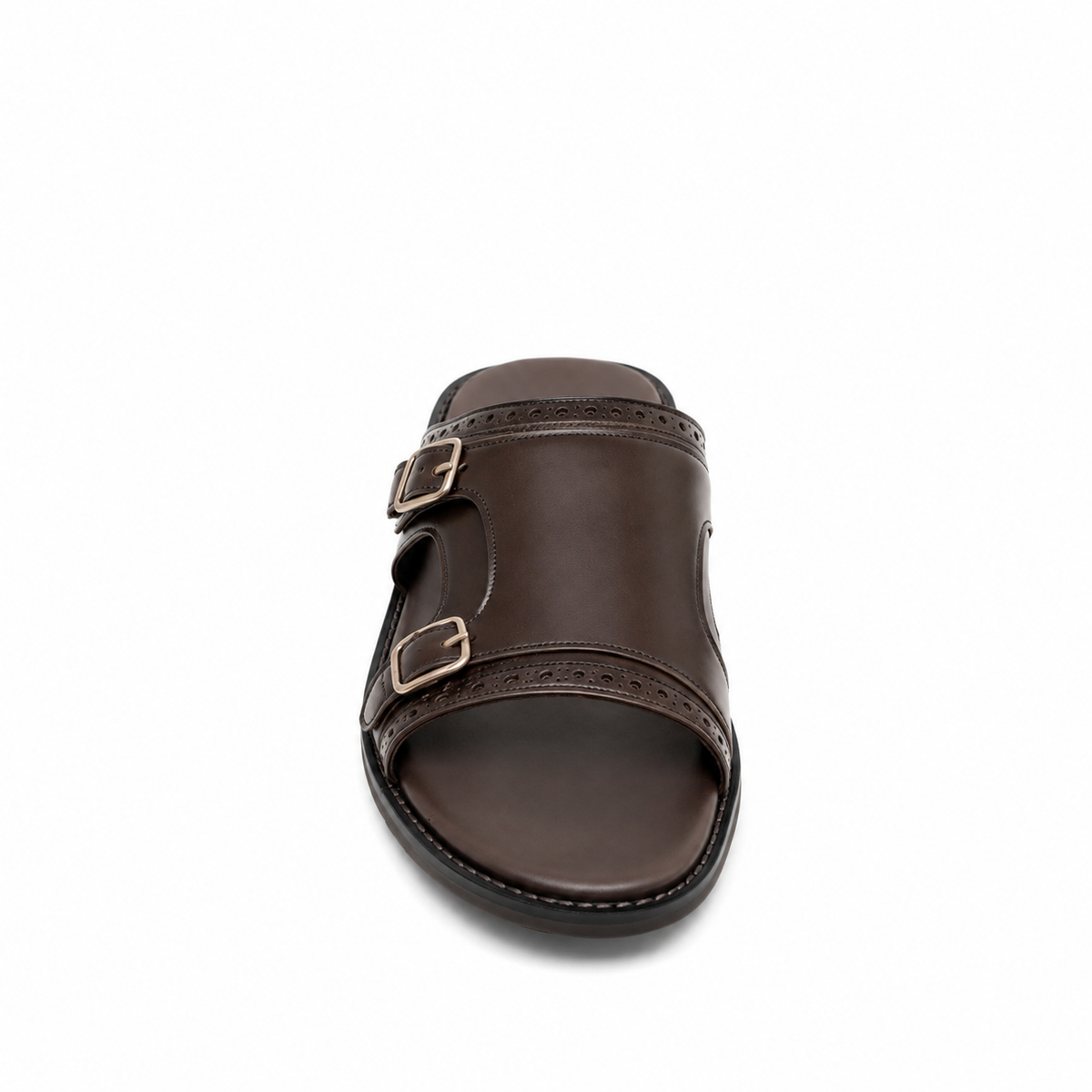 Ozzy - Dark Brown Calf Leather Slipper