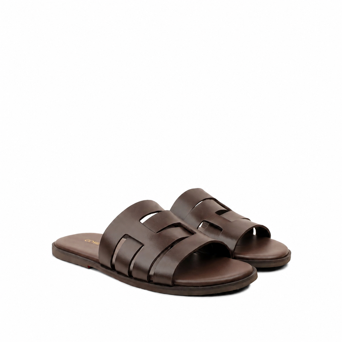Caswell - Men's Dark Brown Calf Leather Slipper