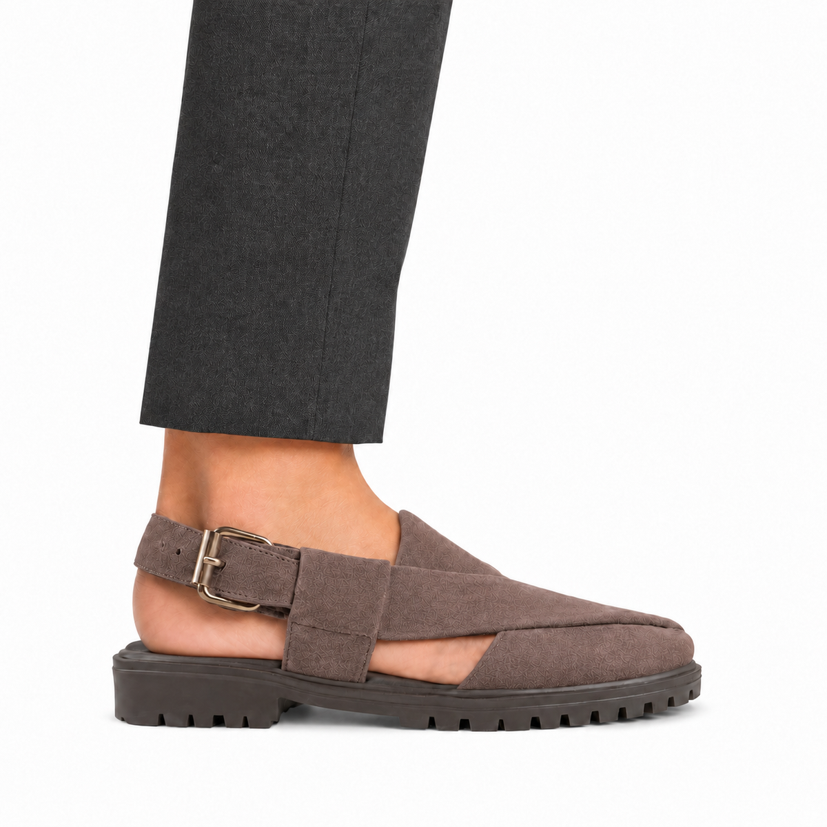 Mariano - Men's Brown Suede Sandal