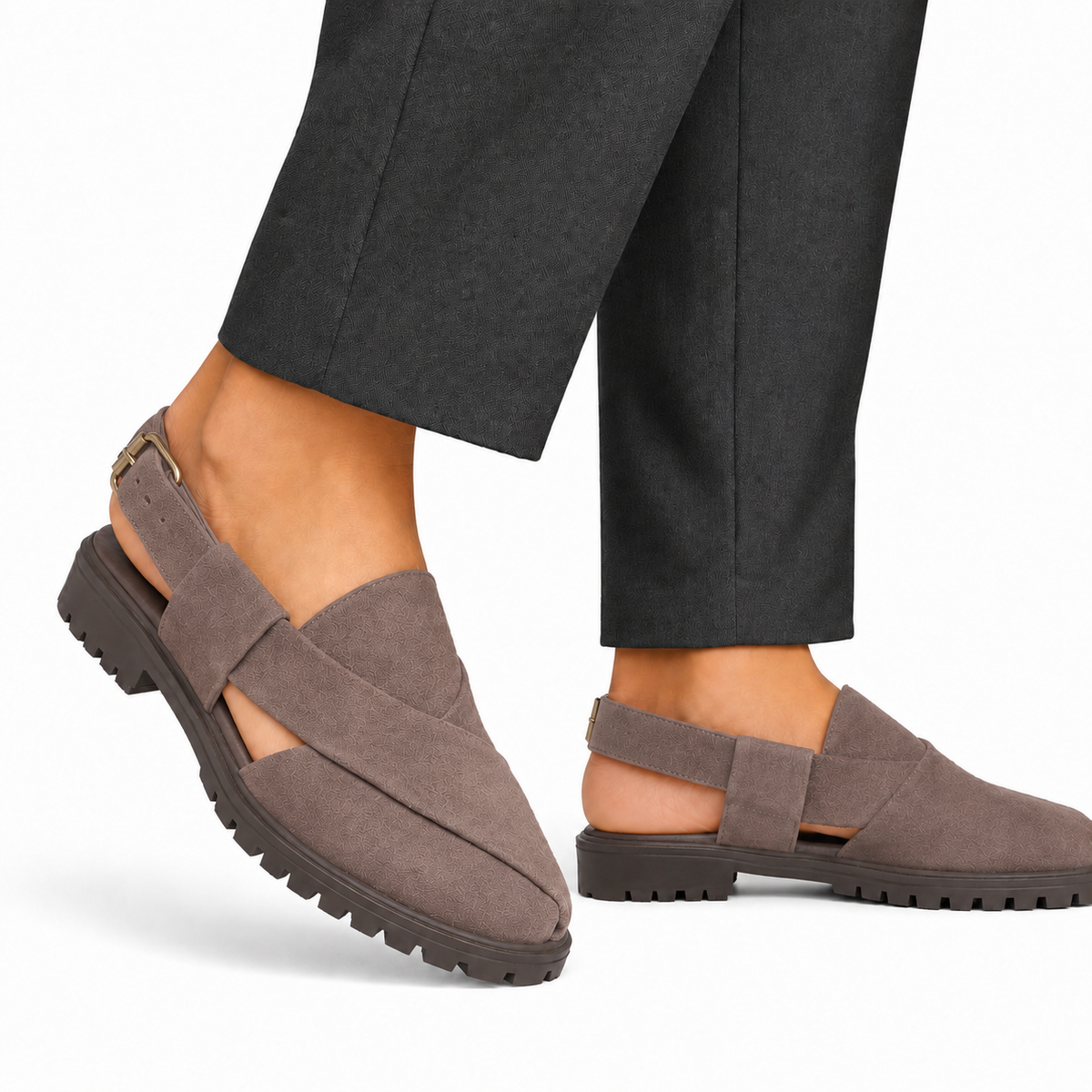 Mariano - Men's Brown Suede Sandal