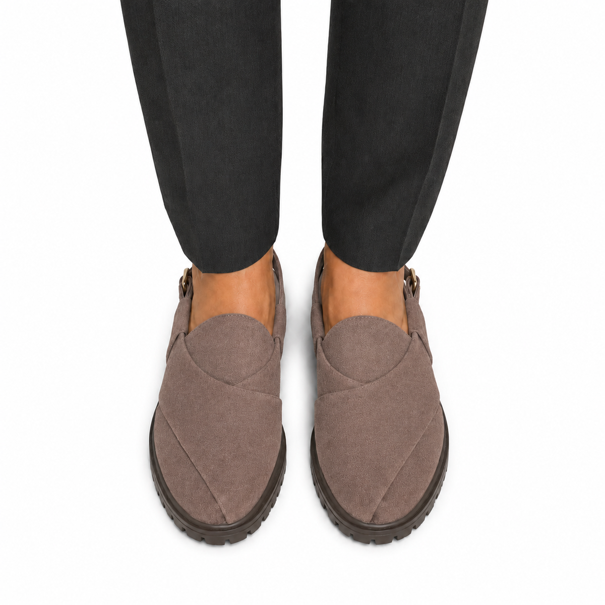 Mariano - Men's Brown Suede Sandal
