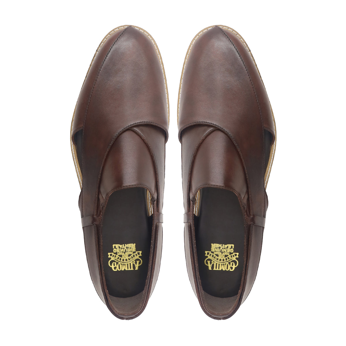 Craig - Men's Brown Calf Leather Sandal