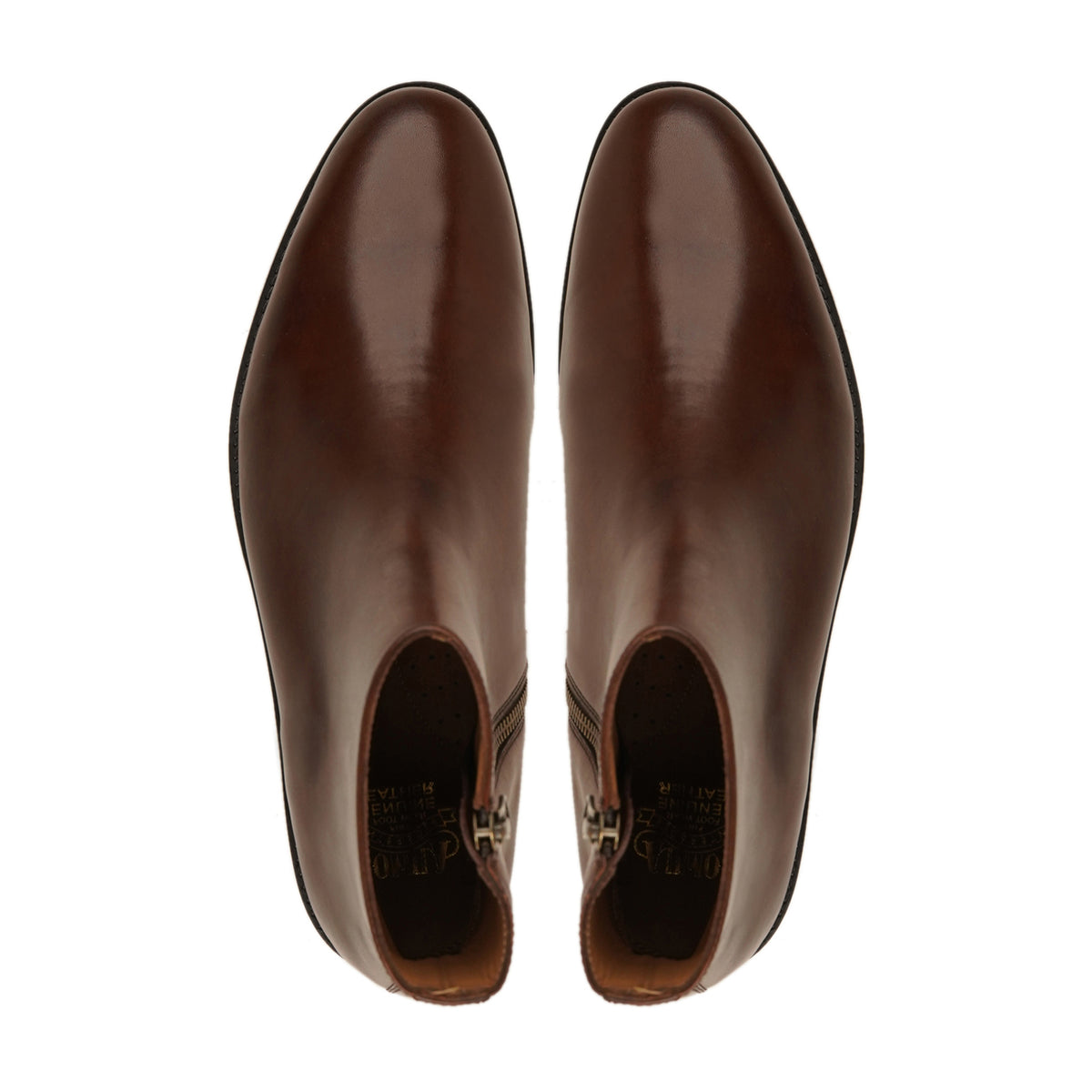 Heren - Men's Dark Brown Calf Leather Chelsea Boot