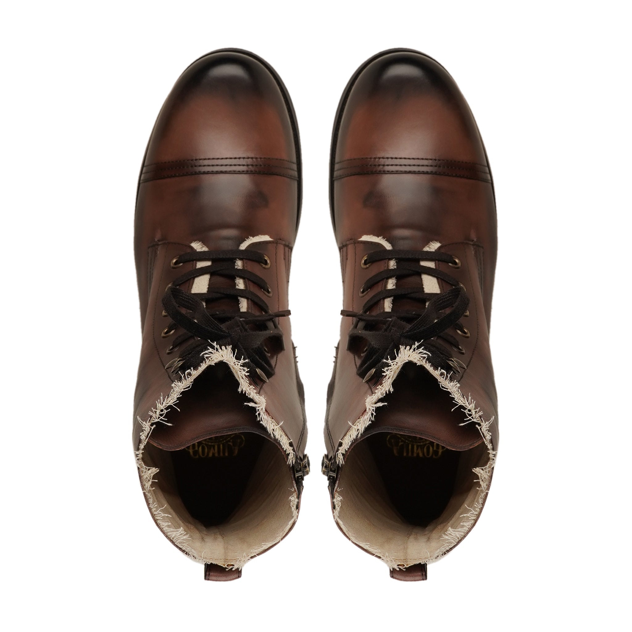 Ptolemadia - Men's Burnished Brown Calf Leather Boot
