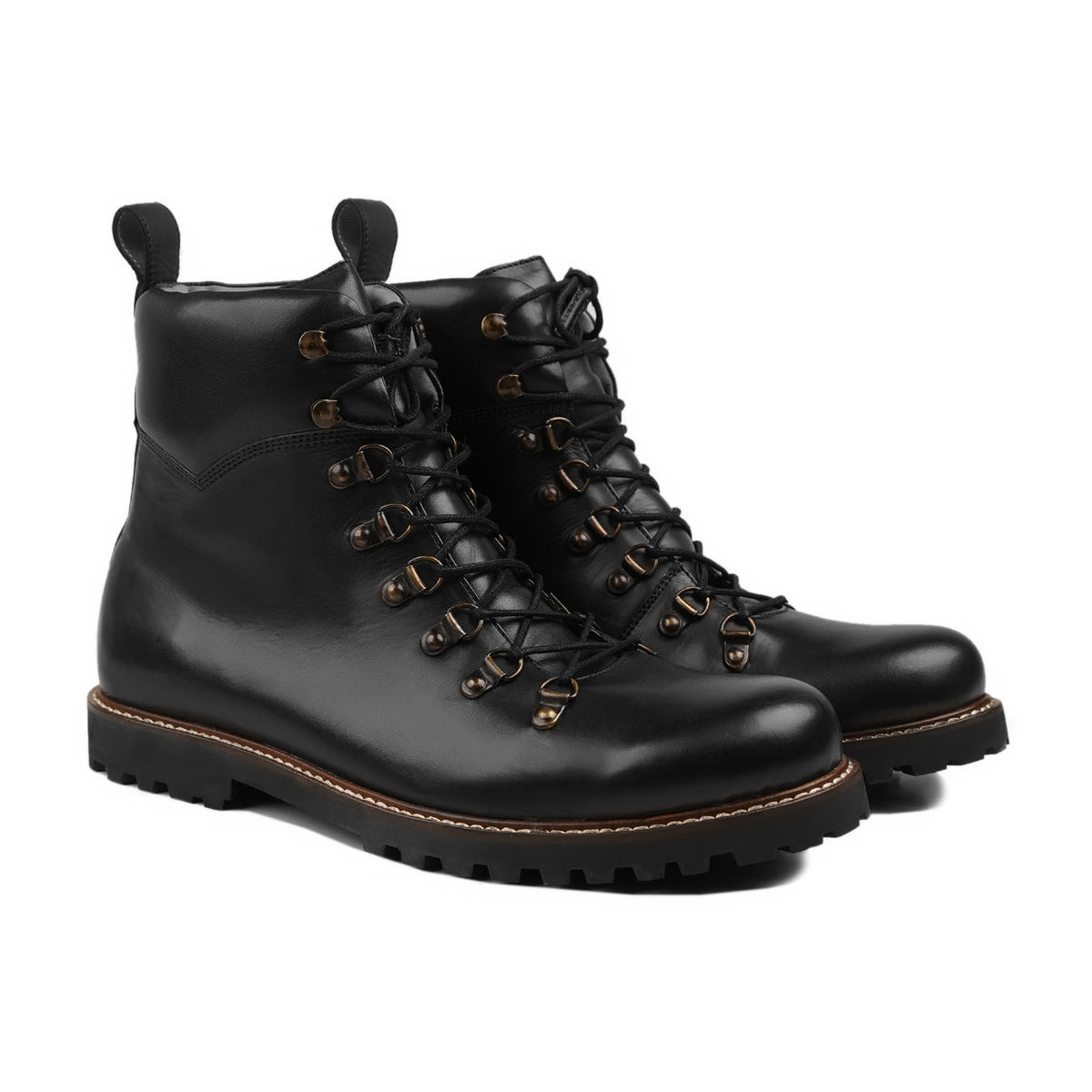 Kingston - Men's Black Calf Leather Boot