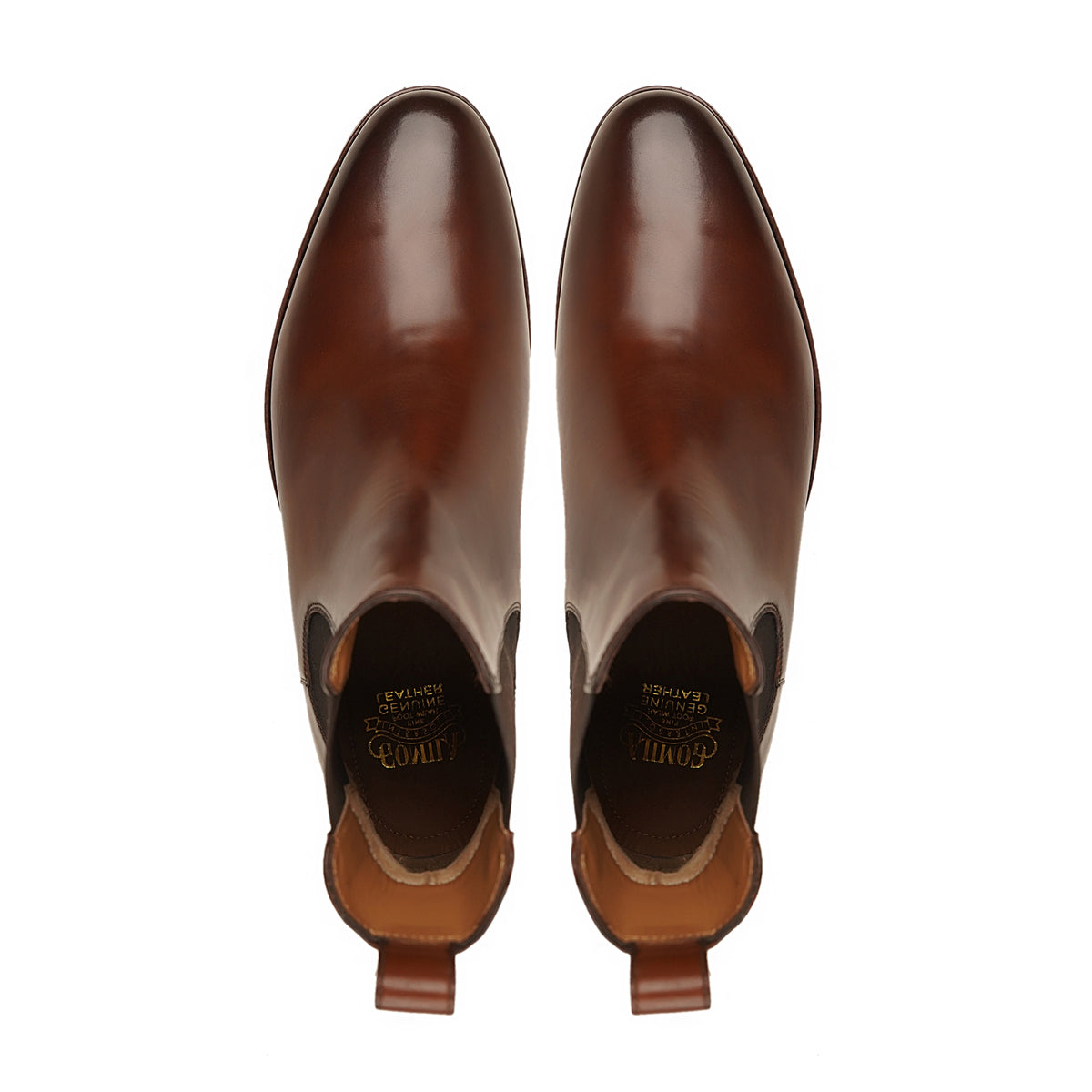 Rezio - Men's Reddish Brown Calf Leather Chelsea Boot