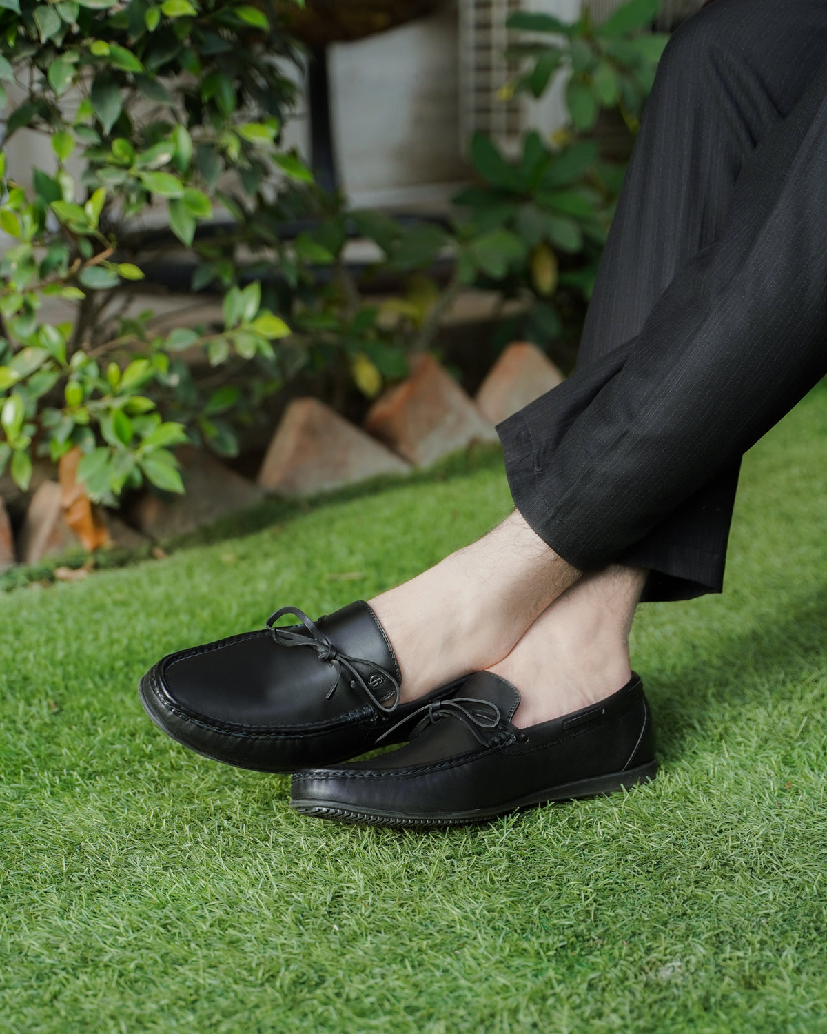 Zamasu - Men's Black Calf Leather Loafer Shoe