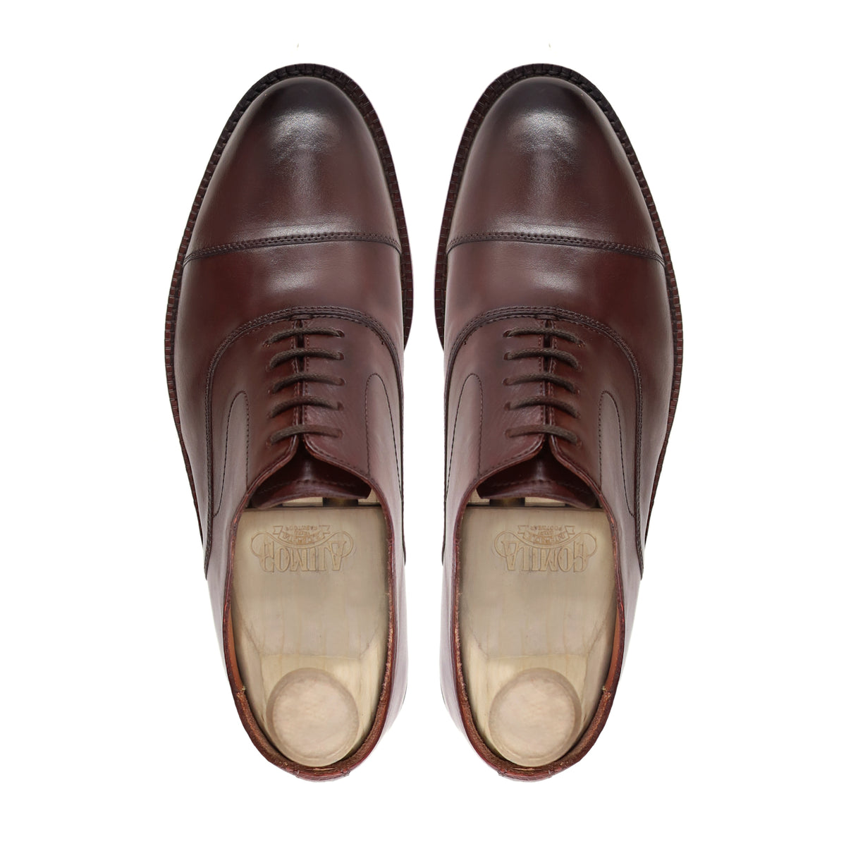 Hideaki - Men's Brown Patina Calf Leather Oxford Shoe