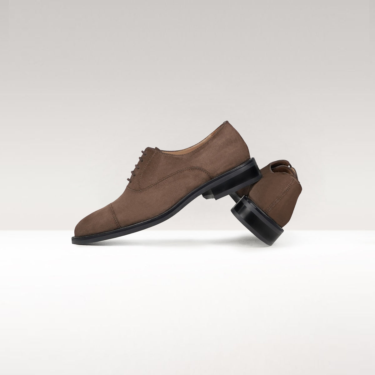 Itachi - Men's Light Brown Kid Suede Oxford Shoe