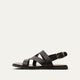 Diego - Men's Black Calf Leather Sandal