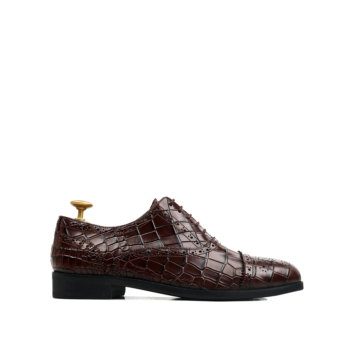 Diesty - Men's Dark Brown Calf Leather Oxford Shoe