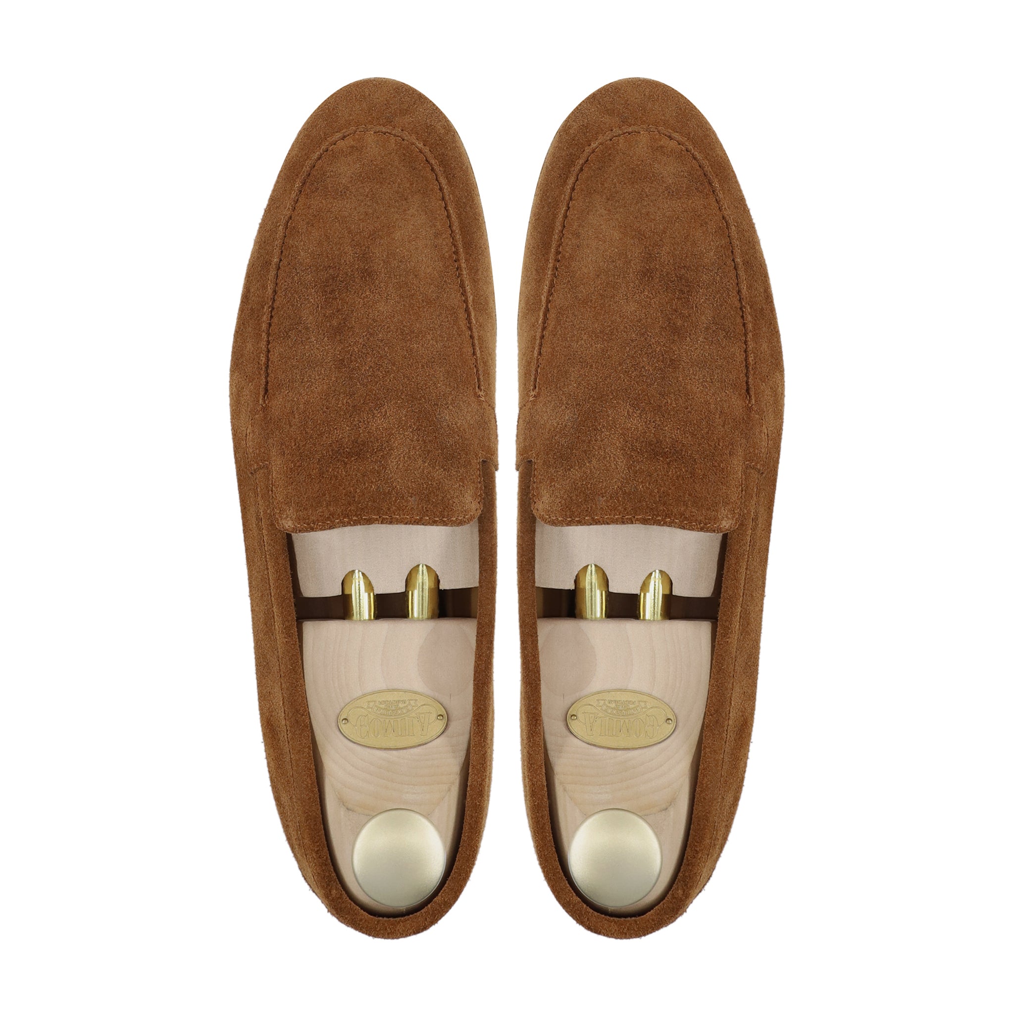 Elbert - Men's Cognac Kid Suede Loafer