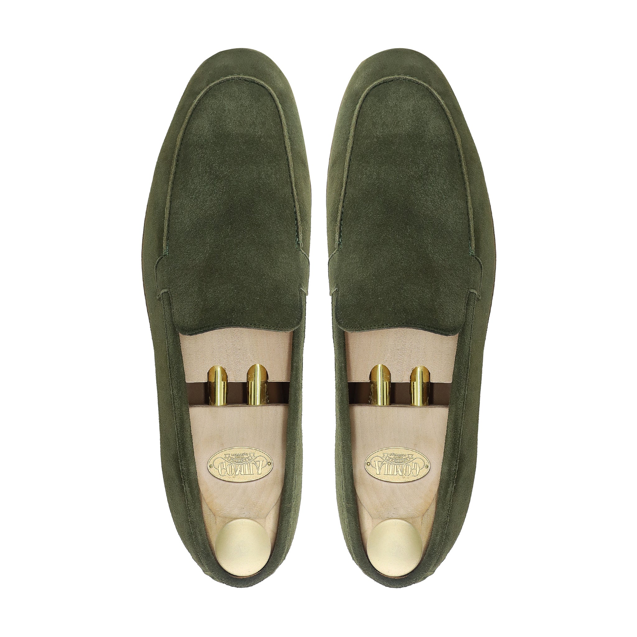 Elbert - Men's Olive Green Suede Loafer