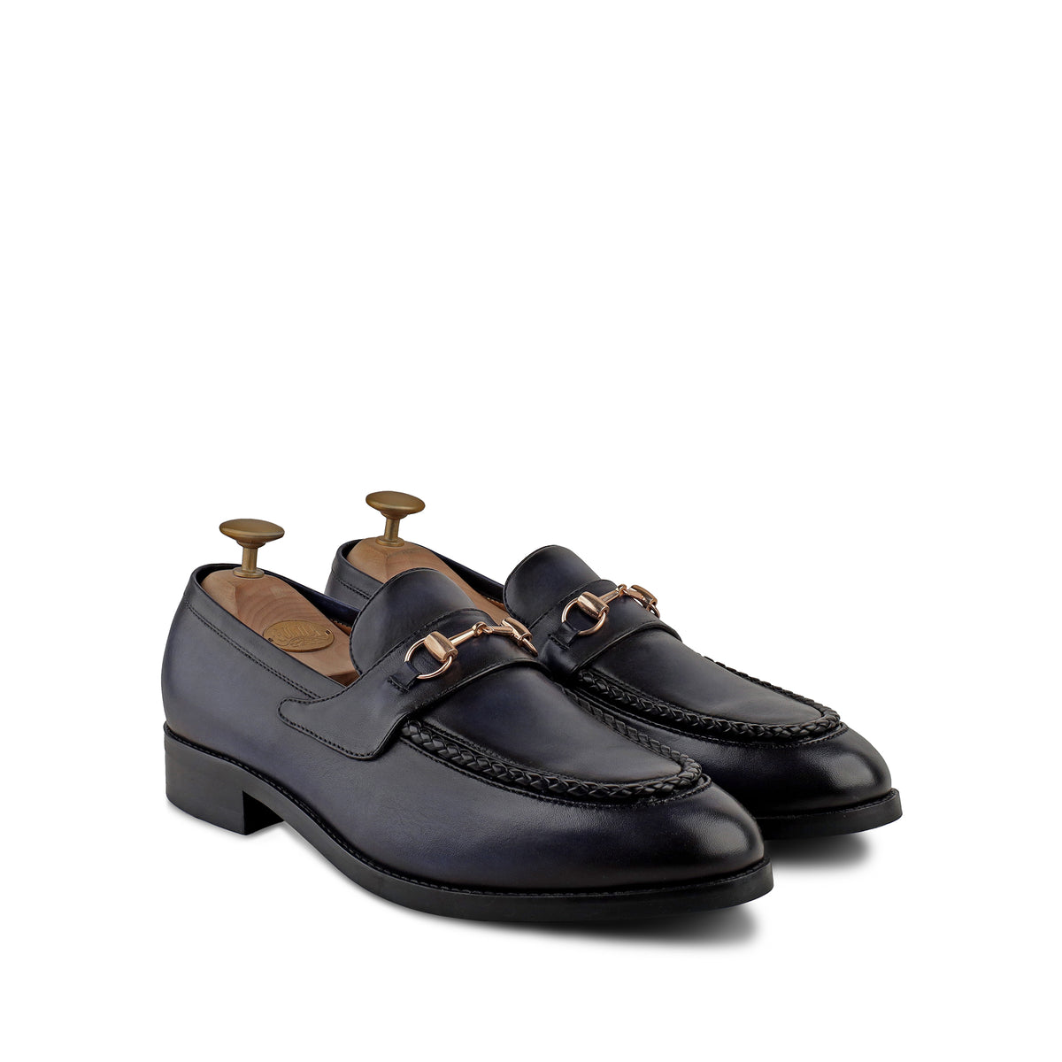 Eric - Men's Midnight Navy Blue Calf Leather Loafer