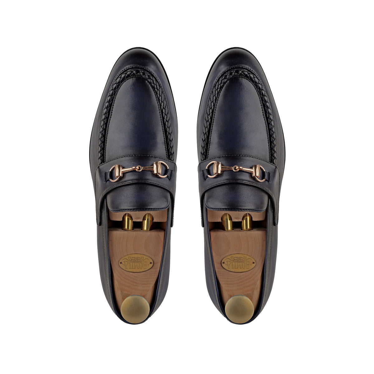 Eric - Men's Midnight Navy Blue Calf Leather Loafer