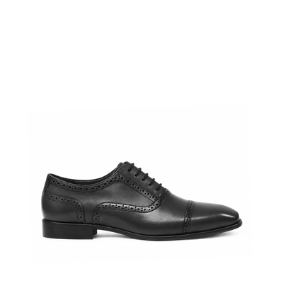 Hernan - Men's Black Calf Leather Oxford Shoe