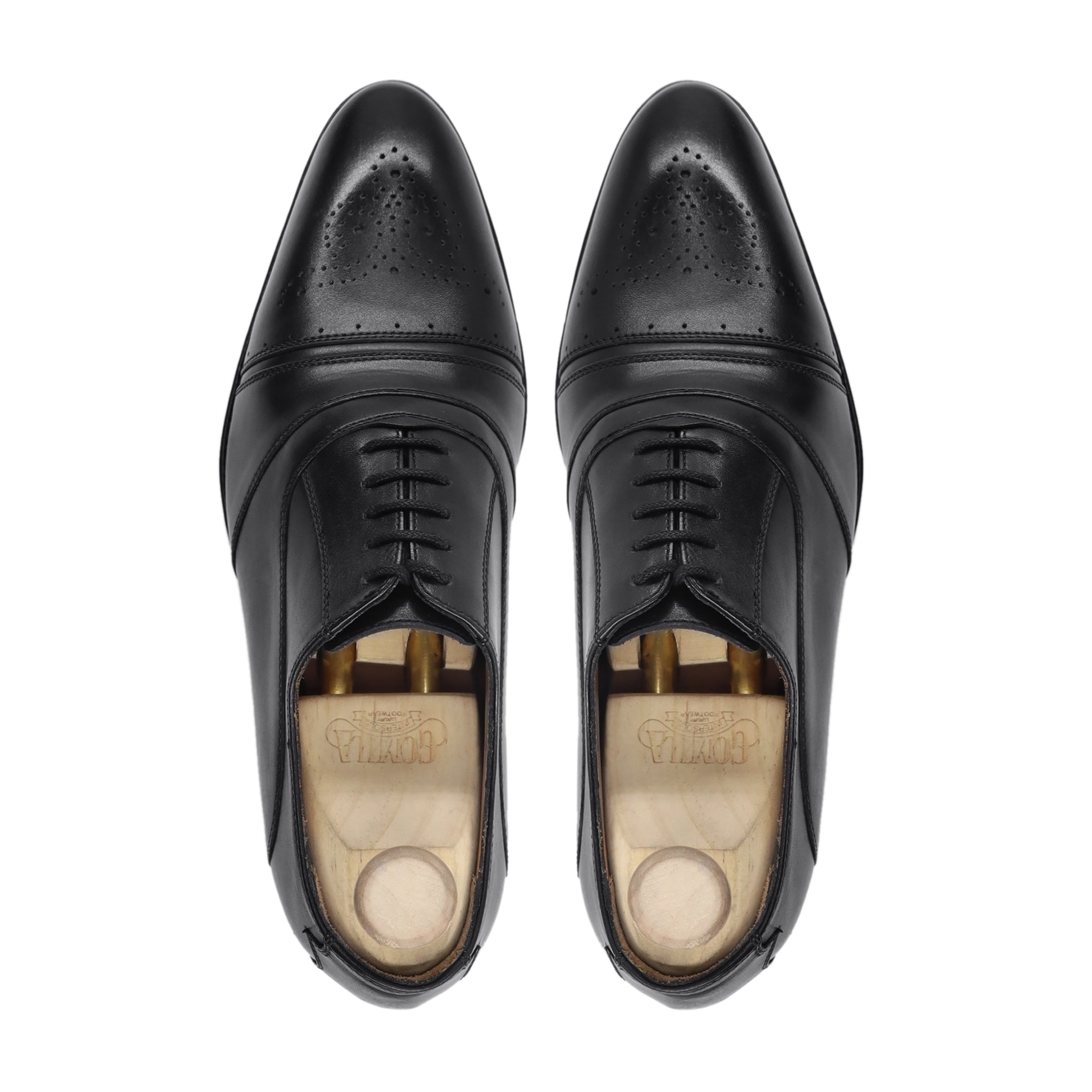 Danika - Men's Black Calf Leather Oxford Shoe