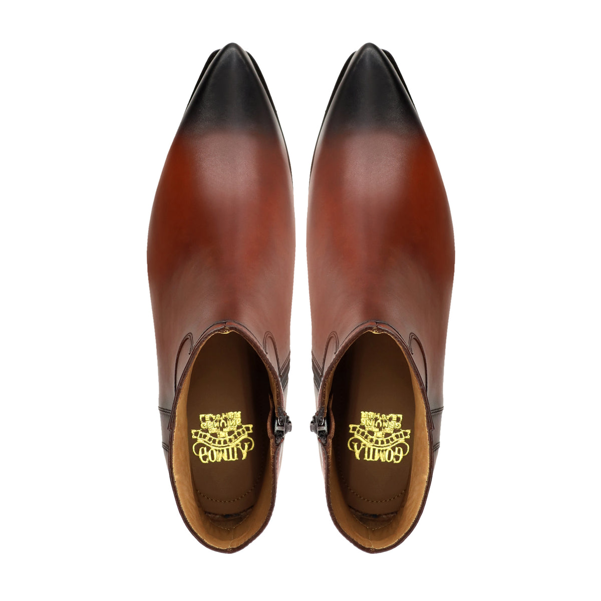 Mabel - Men's Burnished Brown Calf Leather Chelsea Boot