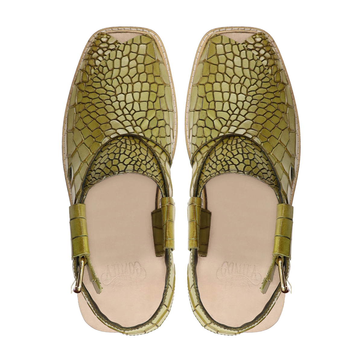 Lawson - Men's Green Patina Calf Leather Sandal