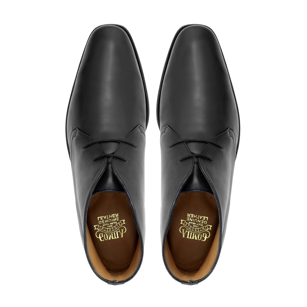 Katow - Men's Black Calf Leather Chukka Boot