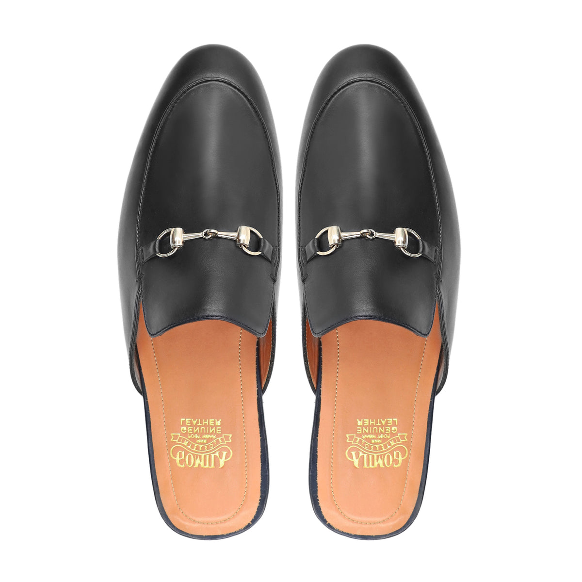 Orkanger - Men's Black Calf Leather Slipper