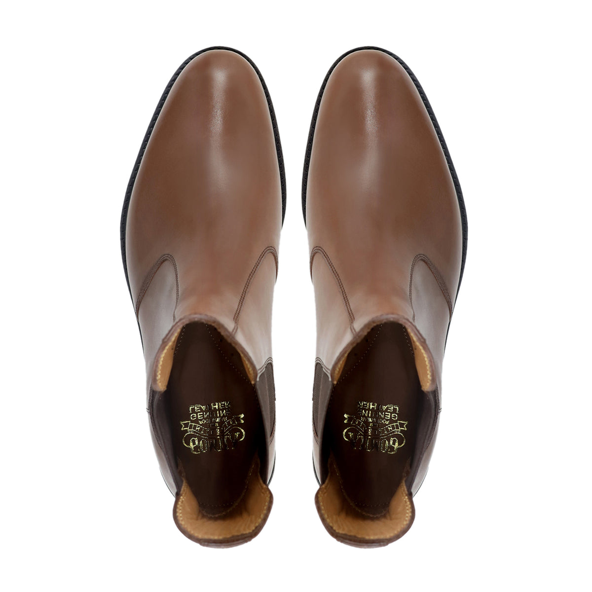 Jamsa - Men's Light Brown Calf Leather Chelsea Boot