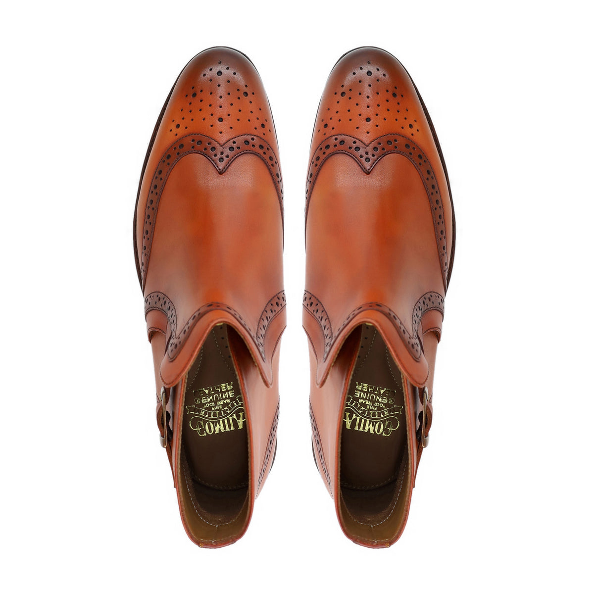 Pastav - Men's Busnish Tan Calf Leather Jodhpur