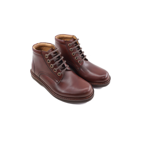 Arland - Kid's Brown Calf Leather Boot (5-12 Year's Old)