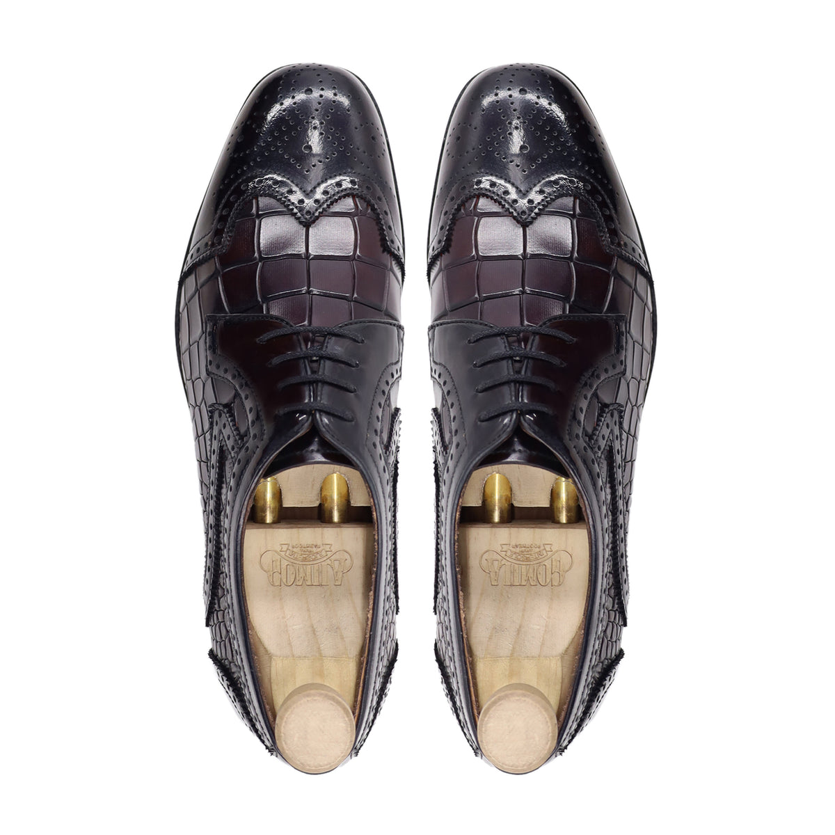 Sosuke - Men's Oxblood Brown Calf Leather Deby Shoe