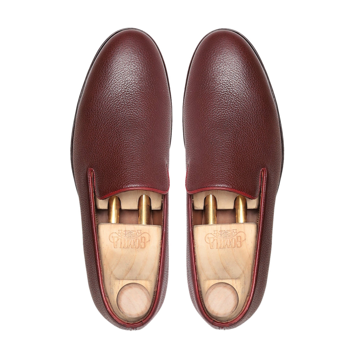 Dalton - Men's Oxblood Pebble Grain Leather Loafer