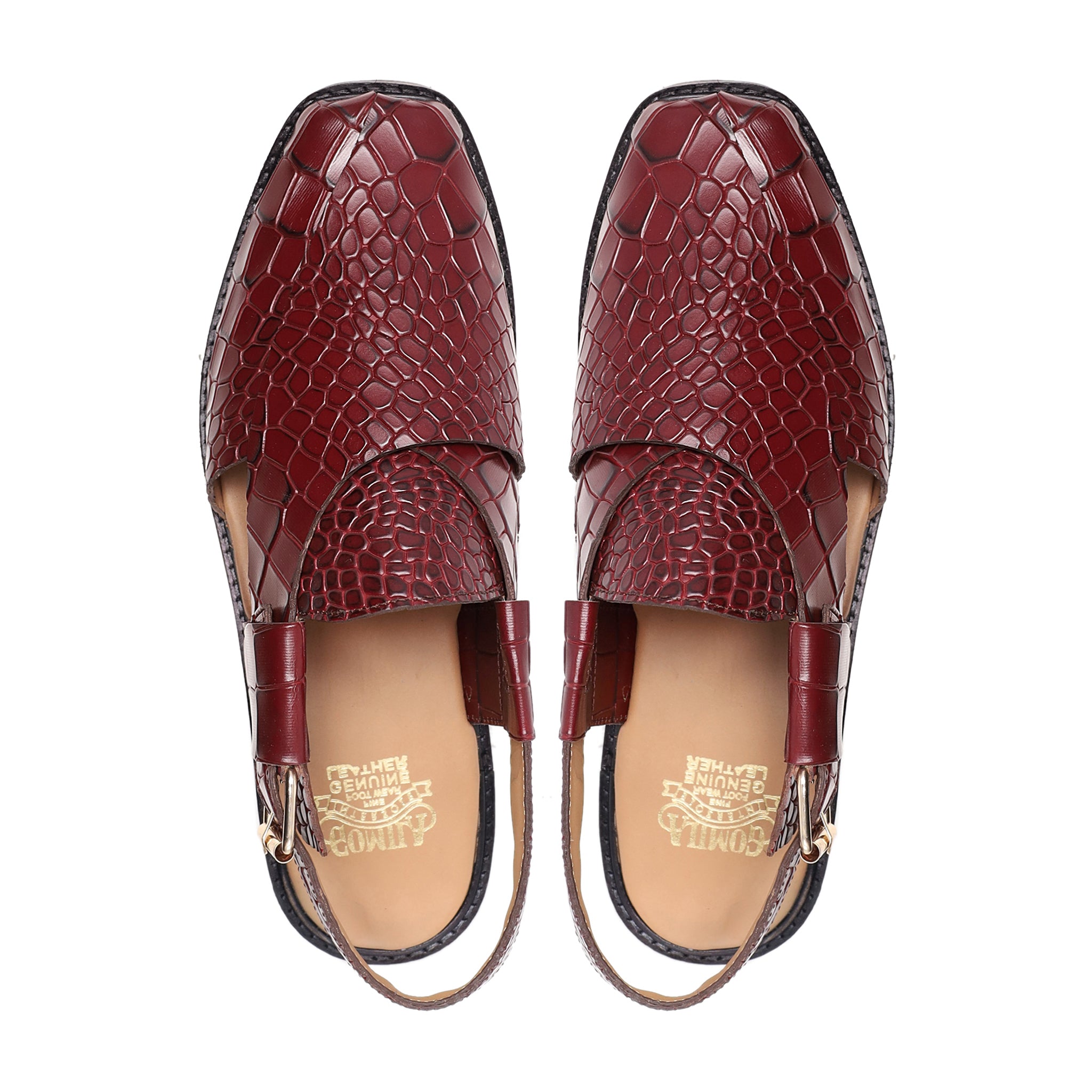 Redle - Men's Oxblood Calf Leather Sandal