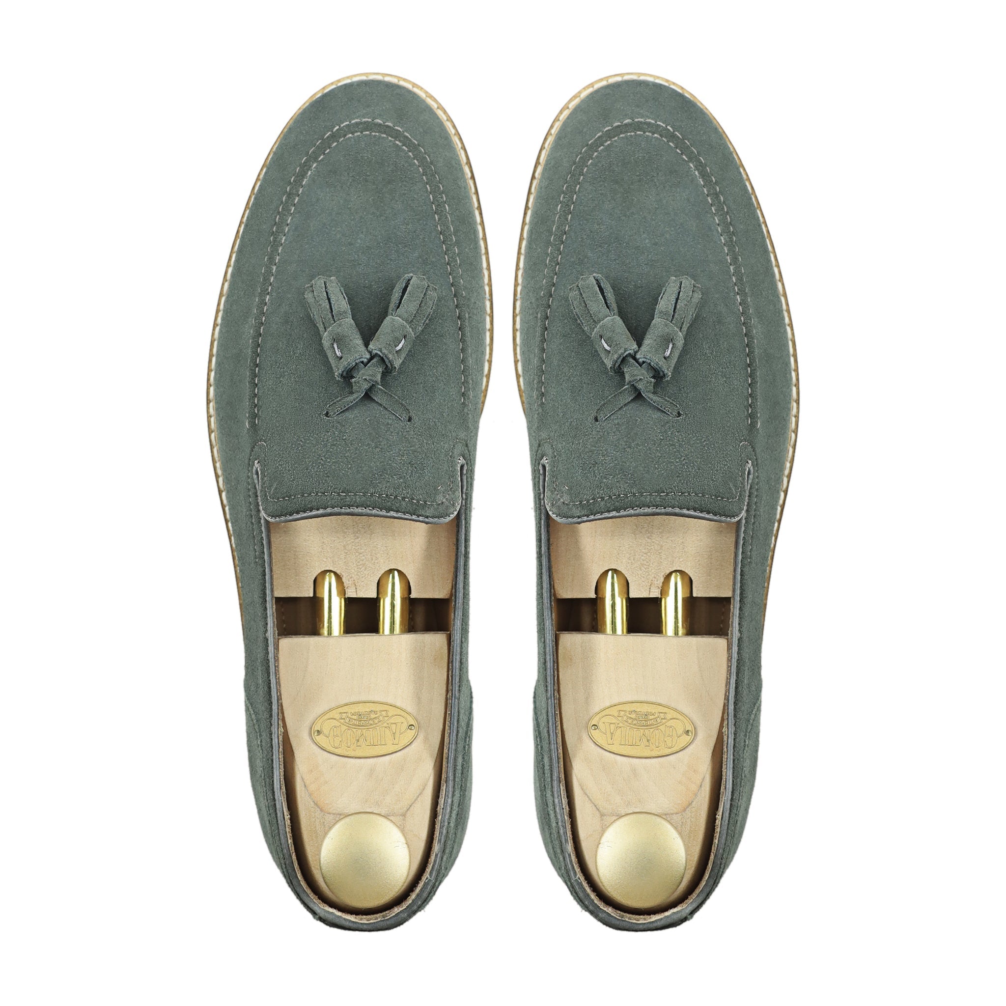 Palmer - Men's Charcoal Gray Kid Suede Loafer