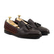 Tanto - Men's Oxblood and Dark Brown Pebble Grain Leather Loafer