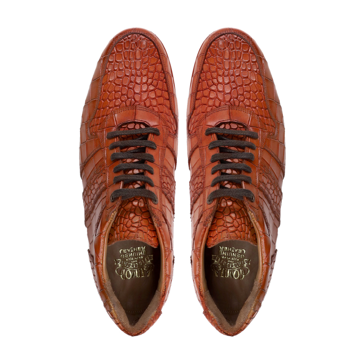 Langfoos - Men's Tan Calf Leather Jogger