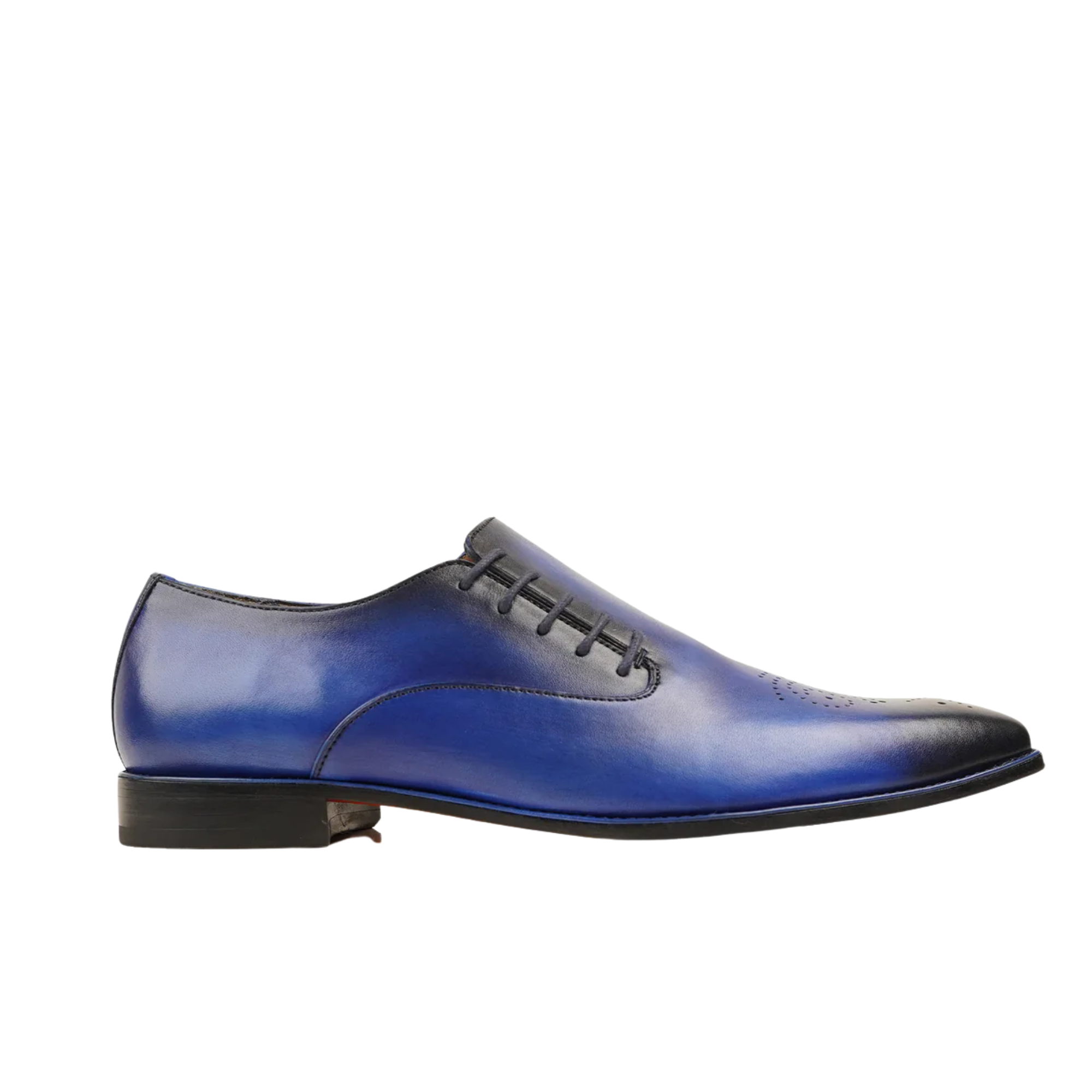 Tangos - Men's Burnished Blue Calf Leather Wholecut Shoe