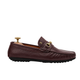Luciano - Men's Oxblood Pebble Grain Leather Driver Shoe