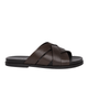 Leeroy - Men's Dark Brown Calf Leather Slipper