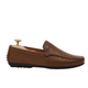 luis - Men's Brown Pebble Grain Leather Driver Shoe