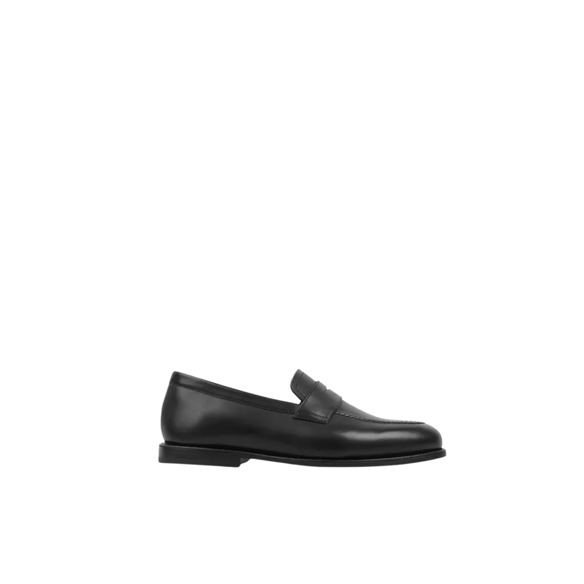 Quarts - Kid's Black Calf Leather Loafer (5-12 Years Old)