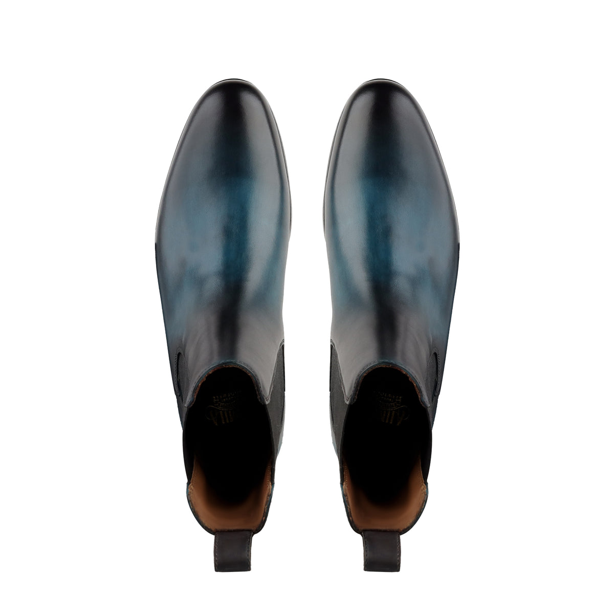 Miho - Men's Burnish Blue Calf Leather Chelsea Boot