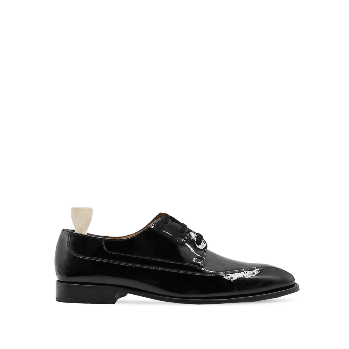 Nashle - Men's Black Patent Leather Derby Shoe