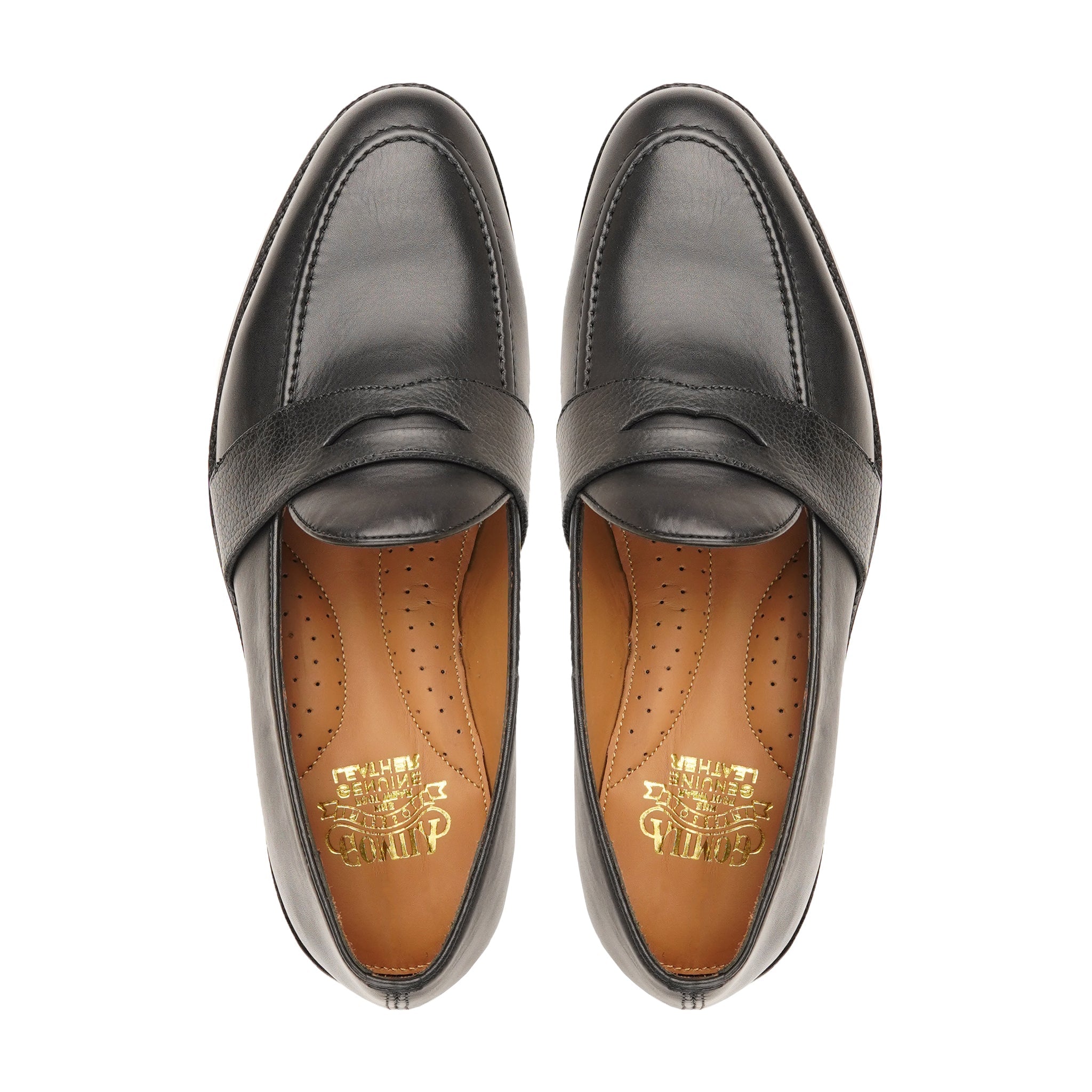Nelson - Men's Black Calf Leather Loafer